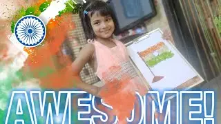 How to CREATE A TIRANGĀ तिरंगा: THE FLAG OF INDIA | Litttle Ilisha | The Mom's Lab