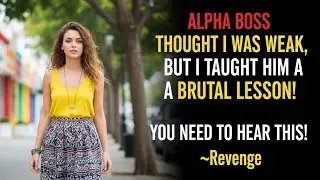 Alpha Boss Thought I Was Weak, But I Taught Him a Brutal Lesson! You NEED to Hear This! 💥🔥Revenge