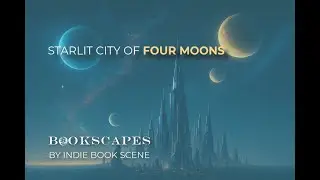 Starlit City of Three Moons | Futuristic Sci-Fi Ambience | Cosmic Metropolis at Night (1 Hour)