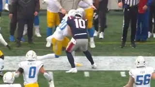 Drake Maye Suffers Head Injury After Hit to Head vs Chargers