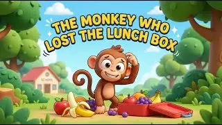 🐒🍎 The Monkey Who Lost the Lunch Box | Funny Adventure Story for Kids | Choco Banana