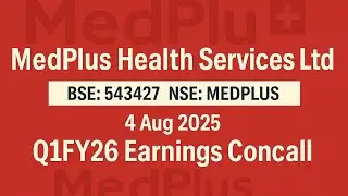 Medplus Health Services Q1FY26 Concall | Earnings Conference Call Q1 Results 2026 #Medplus #Concall