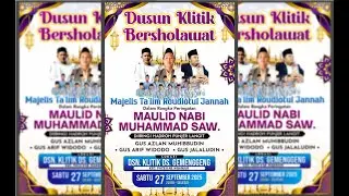 Dsn.klitek Ds.Gemenggeng Bersholawat bersama majlis ta'lim Roudlotul Jannah