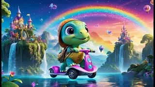 Twinkle Turtle&rsquo;s Magic Scooter | Sparkly Turtle Song for Kids | Scooter Adventure Rhyme