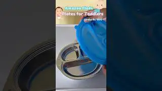 Amazon Finds ❤️| Toddler stainless steel feeding plate with suction 👶 #amazonfinds #diy