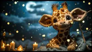 Gentle Lullabies for Little Ones with Cute Sleeping Baby Giraffe