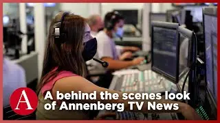 A behind the scenes look of Annenberg TV News