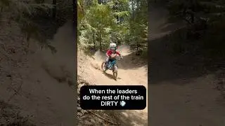 When the leaders do the rest of the train DIRTY! 💨 #dusty #mtblife #mtb ​⁠@3BrothersExtreme