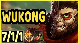 HARAMBE (WUKONG) - 7/1/1 KDA GAMEPLAY - NA Ranked DIAMOND