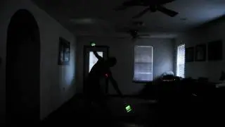 Double staff with LED's