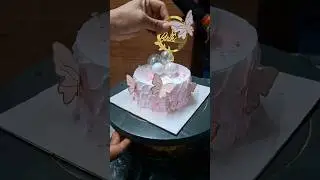 Beautiful Butterfly Cake Decorating Tutorial 🎂 | #butterflycake #cake #shorts #ytshorts