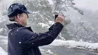 Heavy snowfall draws curious crowds to East Bay Hills