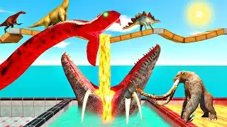 Can Superman Team win against Ironman and Dinosaur Team in the Animal Revolt battle Simulator ??? 