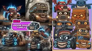 ALL VROOM VROOM SAHUR Family Italian Brainrot - The Ultimate Challenge Merge Fellas Real Life 69