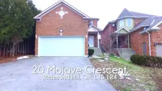 20 Mojave Crescent, Richmond Hill, On. L4S 1R4 / HD / Virtual Tour