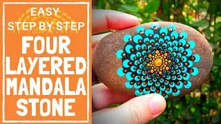 Mandala Stone Step by Step Tutorial with Four Layers, Sacred Geometry
