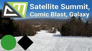 Crotched Mountain - Satellite Summit to Comic Blast to Galaxy (Top to Bottom Run) - Full Trail Guide