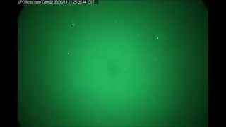 Low altitude UFO and satellite from 2 cams 50 feet apart 05/05/13 9:25pm