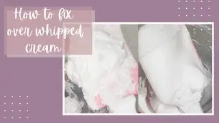 How to fix over whipped cream #shorts