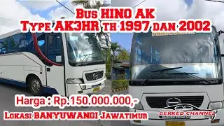 Belum begitu Tua banget Bus HINO AK Type AK3HR th 1997 dan 2002 di Banyuwangi Jatim Harga Rp.150jtan