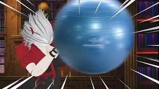 Cyborg get's knocked out a yoga ball
