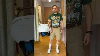 Dogs get dad ready to bring a baby home!