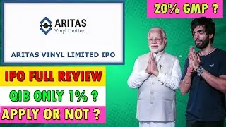 Aritas Vinyl IPO Review | Apply or Not? | QIB Quota Just 1% ⚠️Big Risk | IPO Review by Sunny