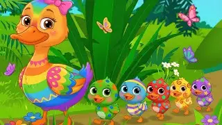 Counting Ducklings Song 🦆✨ | Learn Numbers & Colors for Kids | Fun Nursery Rhyme for Toddlers