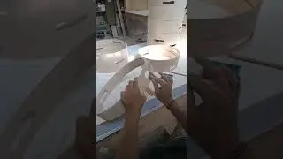 round tray#woodworking #handicraft #kreatif #shorts