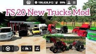 FS 20 New Trucks Mod|#57 Fs 20 Premium Mods #farminggames #fsskills #fs20gameplay #noob
