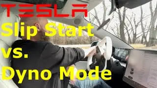 Tesla - Disable Traction Control.  Slip Start vs. Dyno Mode!