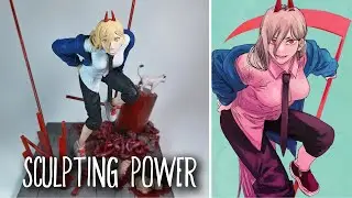 Sculpting POWER from CHAINSAW MAN!