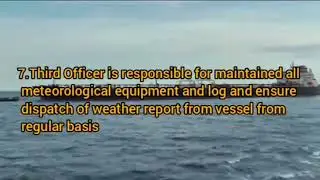 A SAILOR 3RD OFFICER DUTIES AND RESPONSIBILITIES ON THE SHIP