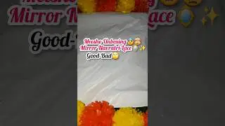 Mirror Work Navratri Lace🪷😱|Meesho Unboxing🙄#shorts #ashortaday #diy #meesho #unboxing #craft #lace