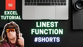 How to use the LINEST Function in Microsoft Excel #shorts #excel excel shorts