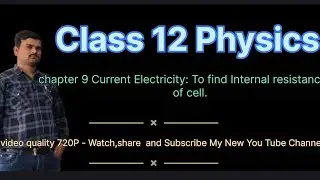 To find internal resistance (r) of cell using potentiometer #class12th #physics #science 