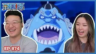 JIMBEI'S LOYAL CREW TO THE RESCUE 😭 | One Piece Episode 874 Couples Reaction & Discussion