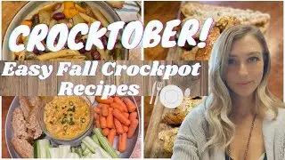 Crocktober| EASY CROCKPOT RECIPES| DUMP AND GO FALL RECIPES