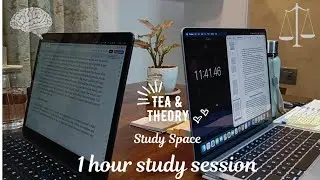 1 HOUR STUDY WITH ME | NO BREAK | RAIN SOUNDS 