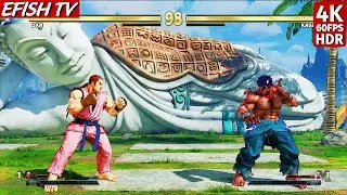 Dan Hibiki vs Kage (Hardest AI) - Street Fighter V