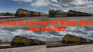 Trains At Alvernon And Wilmot Road June 24th/2025