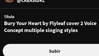 Bury Your Heart by Flyleaf cover 2 Voice Concept multiple singing styles 