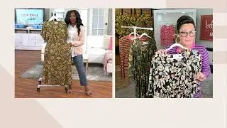 Belle Boho by Kim Gravel Floral Dreams Tiered Flutter Dress on QVC