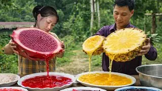 From Fresh Fruit to Stunning Jelly: Dragon Fruit & Pineapple