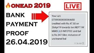 onead 50Rs/- Bank Withdraw Proof LIVE onead.onead Bank Payment  Proof