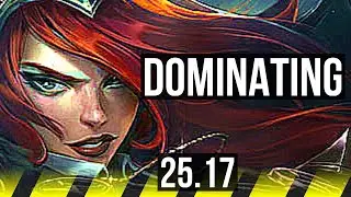 MISS FORTUNE & Rell vs YUNARA & Braum (ADC) | 8/5/18, Dominating | KR Master | 25.17