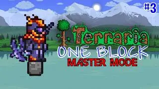 TERRARIA ONE BLOCK! 🔥 MASTER MODE | ENFRENTAMOS A LA QUEEN BEE 🐝 y SKELETRON 💀 | Episodio #3 | Yiyo