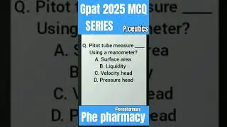 Gpat 2025 MCQ series (vvimp questions) #gpat2025 #gpatmcq #short #viral