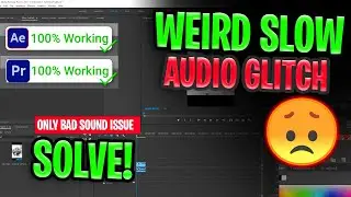How to Fix Weird Slow Motion Audio Glitch | Adobe Primer And After Effects Troubleshooting