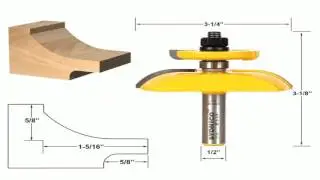 MLCS Vertical Raised Panel Router Bit Ogee and Bead Profile